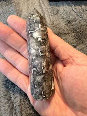 3.5 inch Picasso jasper tower crystal